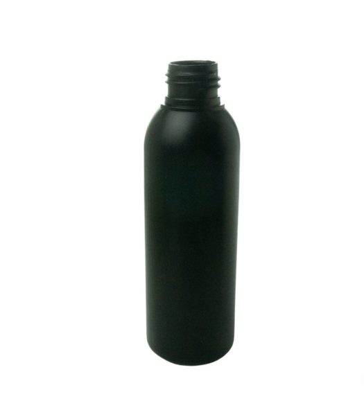 Botella 125 ml plastico negro